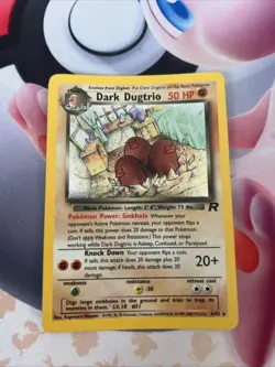 Pokemon TCG Dark Dugtrio Holo Rare Card 6/82 Team Rocket Series - Image 3