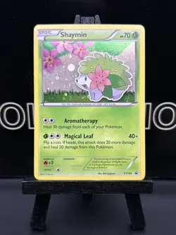 Shaymin XY188 Holo Black Star Promo 2017 Cute Pokemon Card 2017 LP - Image 2