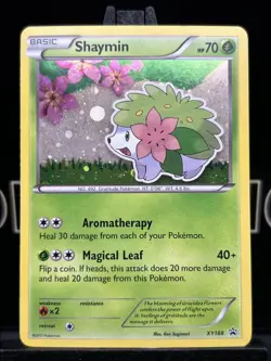 Shaymin XY188 Holo Black Star Promo 2017 Cute Pokemon Card 2017 LP - Image 3