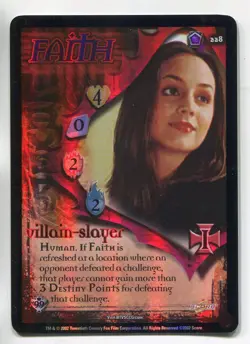 Buffy TVS CCG Unlimited Class Of 99 Premium Foil Card #228 Faith - Image 1