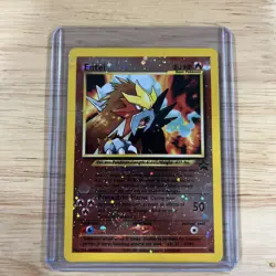 Pokemon Card - Entei #34 Black Star WOTC Movie Promo Reverse Holo - Image 1