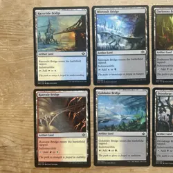 10 x Artifact BRIDGE Lands - 1 Of Each Two Color Lands - Magic MTG - Image 3