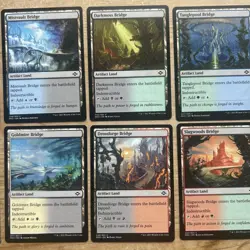 10 x Artifact BRIDGE Lands - 1 Of Each Two Color Lands - Magic MTG - Image 4