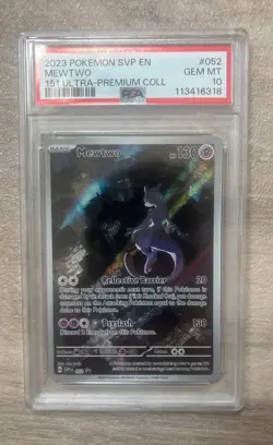 MEWTWO 151 ULTRA-PREMIUM COLL POKEMON SVP EN-SV BLACK STAR PROMO 2023 052 PSA 10 - Image 1