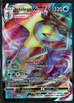 Inteleon VMAX Ultra Rare 050/192 Pokemon SWSH02: Rebel Clash Holo NM - Image 1
