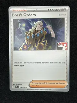 Boss’s Orders NON-HOLO Series 4 5 Prize Pack Play! Stamped Promo NM Pokemon - Image 1