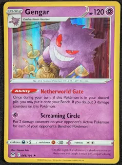 Gengar 2022 Lost Origin Holo Rare Pokemon Card 066/196 (NM) - Image 1
