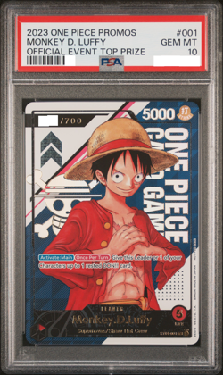 One Piece Card Game ST01-001 Monkey.D.Luffy Serial English PSA 10 - Image 1