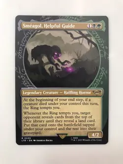 Smeagol Helpful Guide Showcase MTG Magic the Gathering Card NM Mint Rings LTR - Image 1
