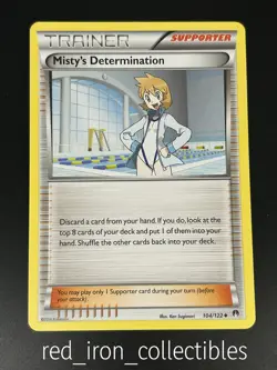 Misty's Determination 104/122 Uncommon BREAKPoint XY Pokemon Card 2016 - Image 1
