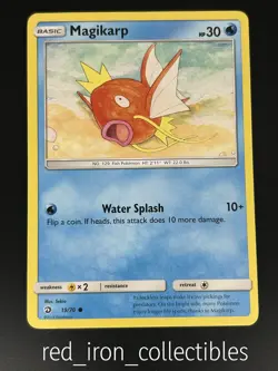 Magikarp 19/70 Common Dragon Majesty Sun & Moon Pokemon Card 2018 - Image 1