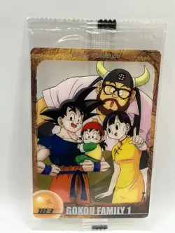 NM Goku Chi-Chi Ox-King 183 Dragon Ball Wafer Card Unopened DBZ Morinaga #926 - Image 3