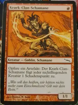 TOP Krark-Clan-Schamane / Krark-Clan Shaman - MIRRODIN - deutsch (good +) - Image 1