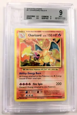 Pokemon TCG Charizard XY Evolutions Holo Rare BGS 9 PSA, 0.5 from a 9.5 grade! - Image 1