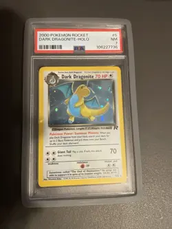 Pokemon Dark Dragonite Holo Rare TCG Card 5/82 PSA 7 NM - Image 1