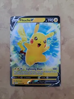 Pokemon TCG Pikachu V SWSH198 SWSH: Sword & Shield Promo Cards Holo NM/M - Image 1
