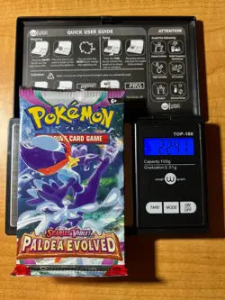 HEAVYU 22.41 Grams! Pokemon Paldea Evolved Factory Sealed Booster Pack!! - Image 1
