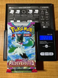 HEAVYU 22.37 Grams! Pokemon Paldea Evolved Factory Sealed Booster Pack!! - Image 1