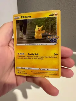 2022 Pokemon, Pokemon GO, #27/78 Pikachu, Cosmos Holo Common Promo NM 1113 #299 - Image 2