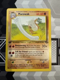 Pokemon TCG Marowak Jungle 39/64 Regular Uncommon 1st Edition - Image 1