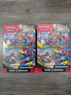 SEALED Pokemon Mega Evolutions Booster Bundle - Lot Of 2 - Image 1