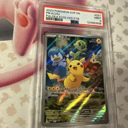 2023 Pokemon - SVP EN Pikachu Paldea Evolved ETB #27 PSA 9 - Image 2