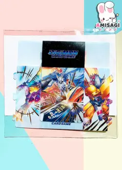Digimon Card Game - Card Case Omegamon Wargreymon Original Bandai Anime Manga - Image 1