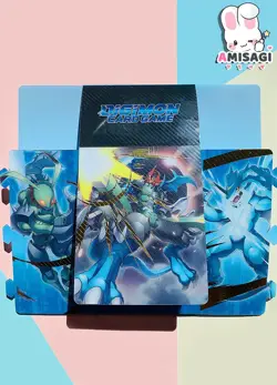 Digimon Card Game - Card Case Veemon Wormmon Original Bandai Anime Manga - Image 1