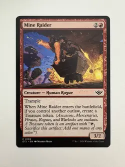 Mine Raider MTG Magic the Gathering Card NM Near Mint OTJ - Image 1
