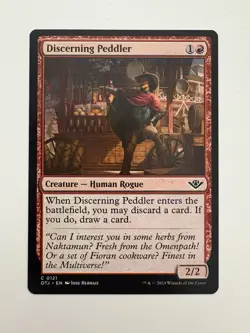 Discerning Peddler MTG Magic the Gathering Card NM Near Mint OTJ - Image 1