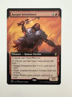 Kargan Intimidator Borderless MTG Magic the Gathering Card NM Near Mint ZNR - Image 1