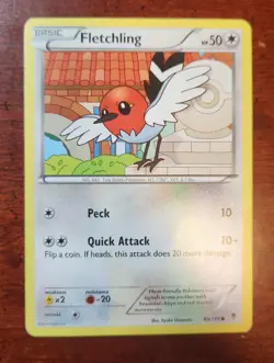 Fletchling Pokemon Card, Phantom Forces Set 89/119 - Image 1
