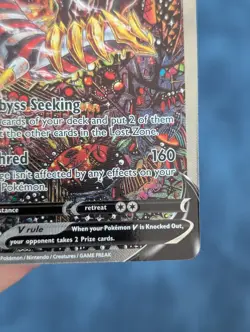 Giratina v Alternate Full Art Holo Card 186/196 Swsh11: Lost Origin Mint Raw - Image 5
