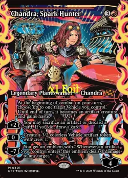 MTG Foil Showcase Aetherdrift DFT Chandra, Spark Hunter MINT - Image 1