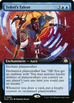 MTG Borderless Commander: March of the Machine MOC Teferi's Talent MINT - Image 1