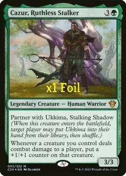 MTG Foil Commander 2020 C20 Cazur, Ruthless Stalker MINT - Image 1