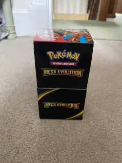 Pokemon TCG Mega Evolution Half Booster Box not SEALED (18 packs) in hand ⚡ - Image 1