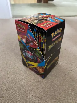 Pokemon TCG Mega Evolution Half Booster Box not SEALED (18 packs) in hand ⚡ - Image 2
