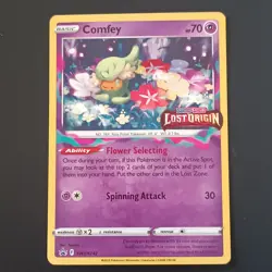 Pokemon Comfey SWSH242 Black Star Promo Holo Lost Origin Inglese Near Mint A102 - Image 1