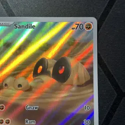 Pokemon Sandile ~ Scarlet & Violet Base Set 216/198 ~ Illustration Rare - Image 5