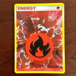 Fire Energy 106/110 Holo Rare EX Holon Phantoms Pokemon Card - Image 1