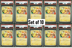 2025 POKEMON JPN M-P PROMO MCDONALD'S #020 PIKACHU PSA 10 (SET OF 10) - Image 1