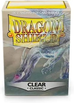 Dragon Shield 100 Standard Clear Classic Sleeves For TCG Cards Magic Pokemon - Image 1