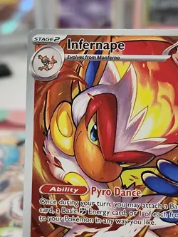 Infernape IR 173/167 Sv06: Twilight Masquerade Holo Pokemon Card NM - Image 2