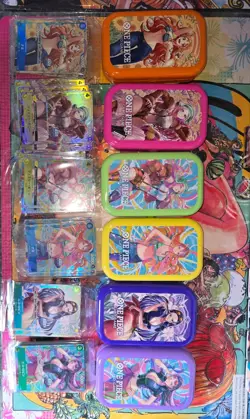 Complete One Piece TCG Heroines TS02 Japanese Tin Set And Promo Cards No Packs - Image 3