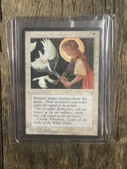 *SWORDS TO PLOWSHARES* - Ice Age : MTG Magic The Gathering - Single Card : LP - Image 1