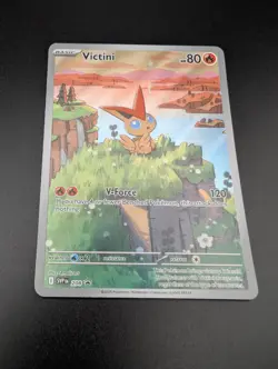 Victini SVP 208 Black Star Promo Illustration Rare NEAR MINT Pokemon Card [2] - Image 3