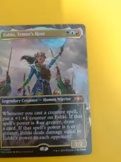 Eshki, Temur's Roar. Mythic. Human Warrior M0003 TDC MTG Card. - Image 3