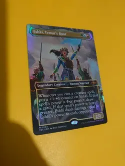 Eshki, Temur's Roar. Mythic. Human Warrior M0003 TDC MTG Card. - Image 4