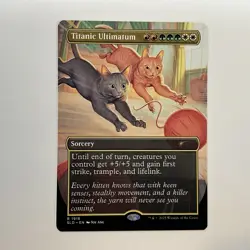 MTG Titanic Ultimatum (1918) *Non-Foil* SECRET LAIR: Cats & Dogs MT/NM Comb Ship - Image 1
